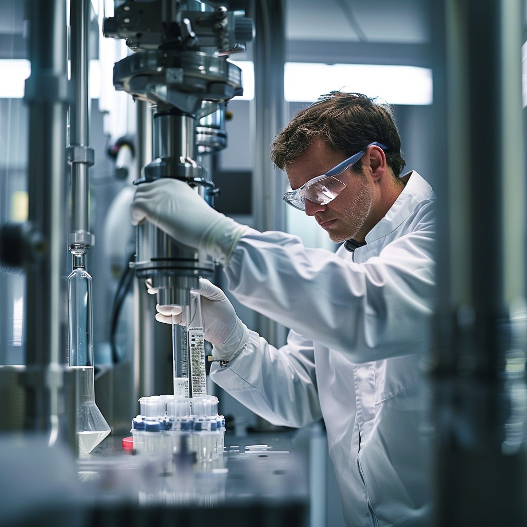 Scientist in laboratorium